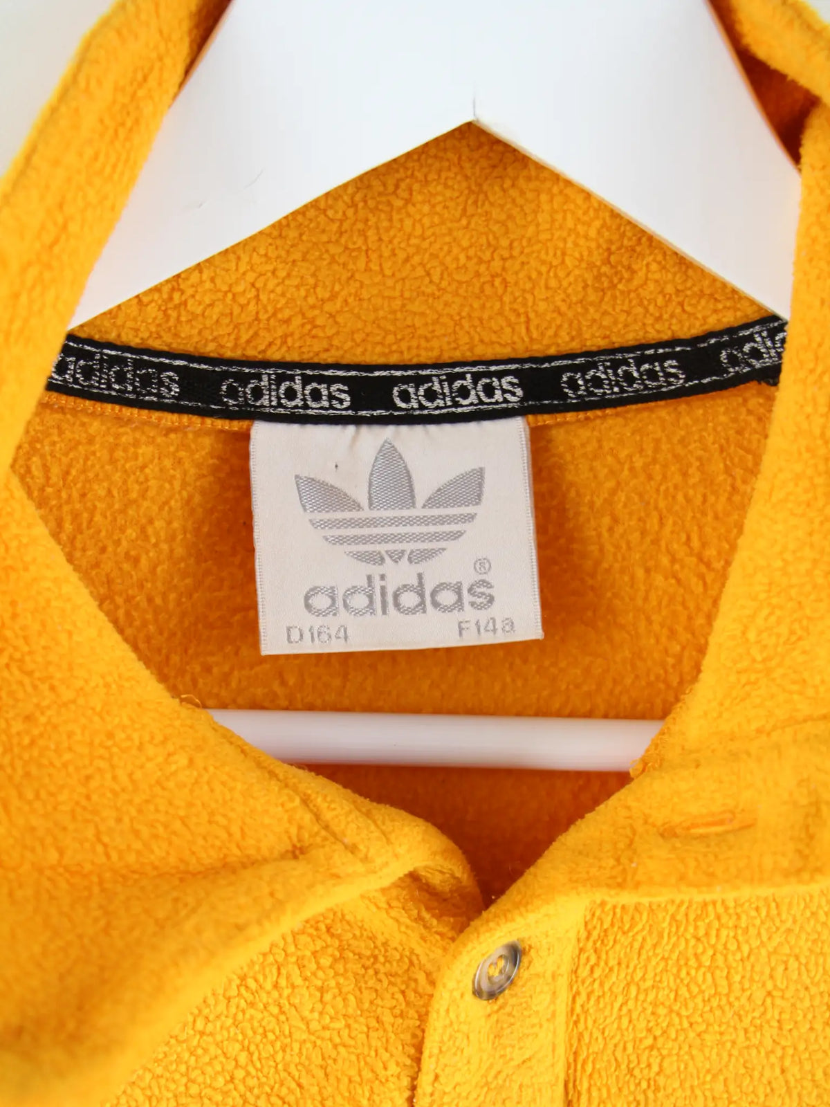 Adidas Fleece Gelb S – Etikett