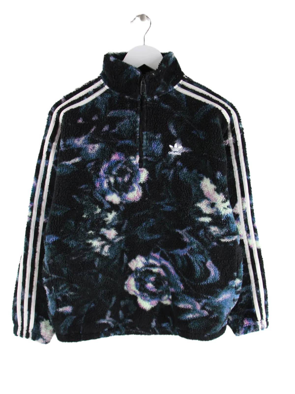 Adidas Fleece Schwarz XS – Vorderseite