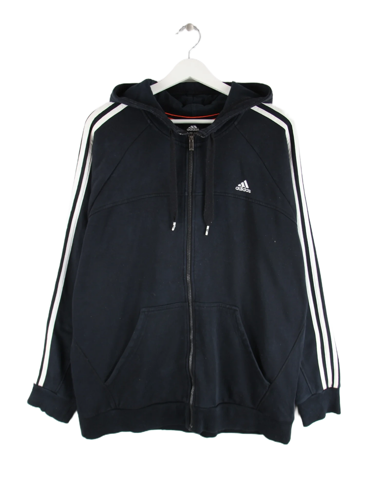 Adidas Hoodie Schwarz XL – Vorderseite
