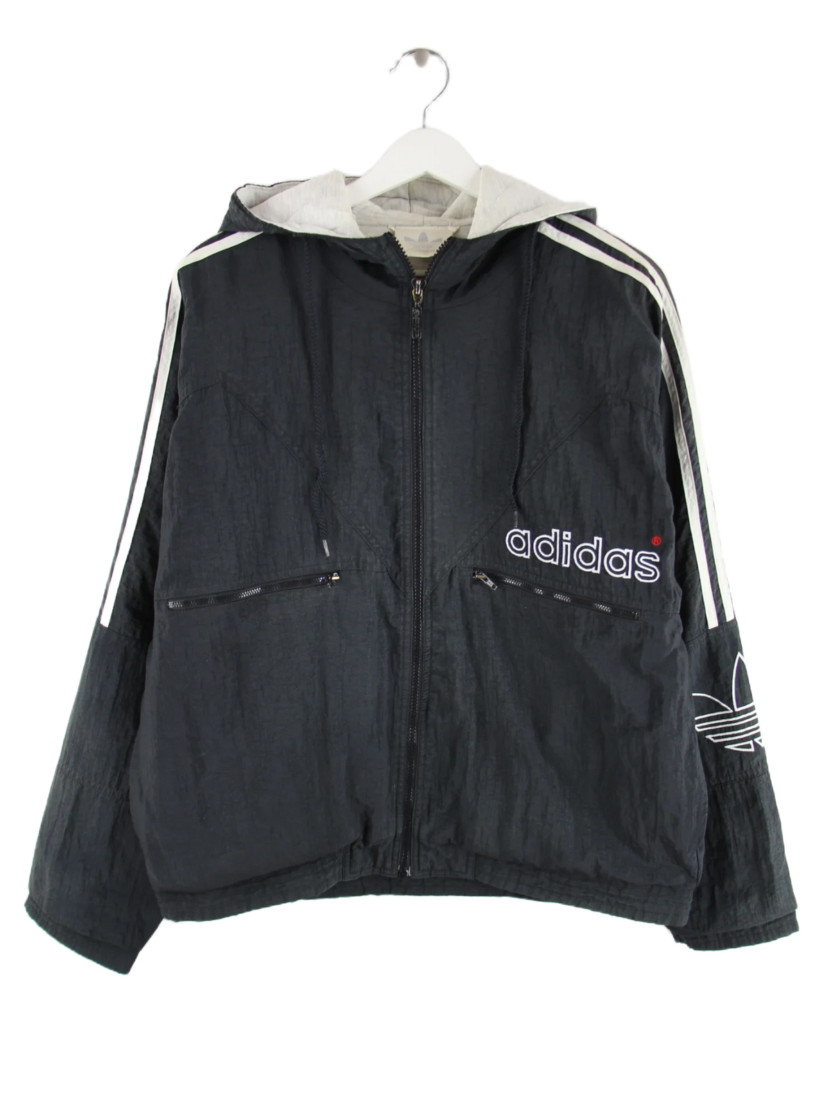 Adidas Jacke Schwarz L – Vorderseite