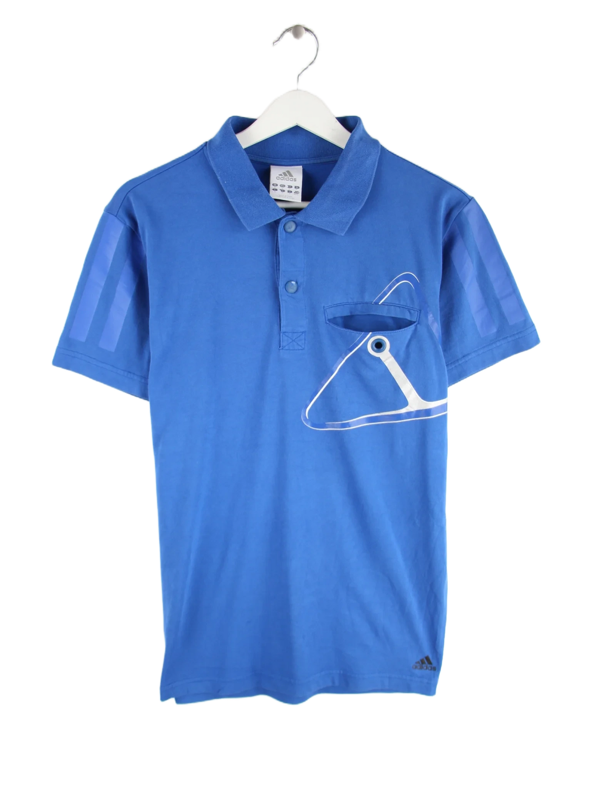 Adidas Polo Blau M – Vorderseite