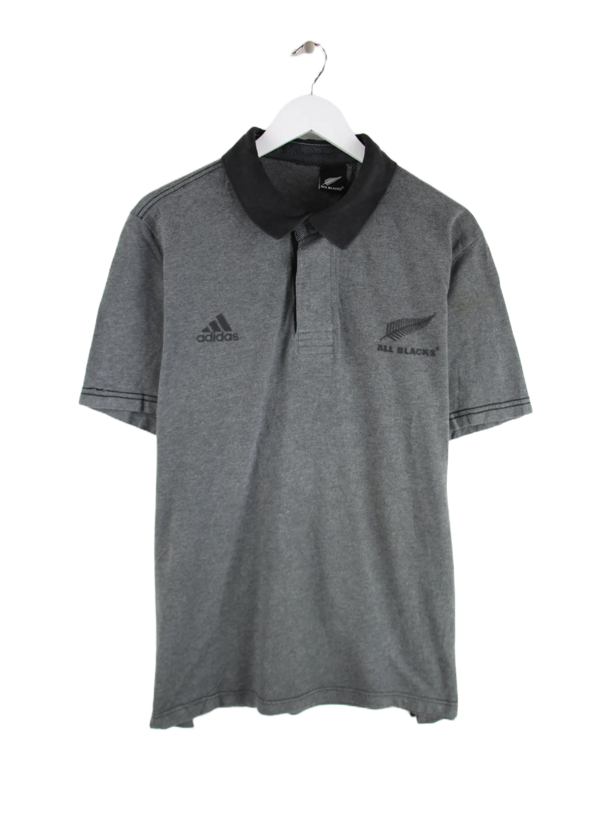 Adidas Polo Grau M – Vorderseite