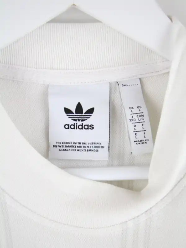 Adidas T-Shirt Weiß L – Etikett
