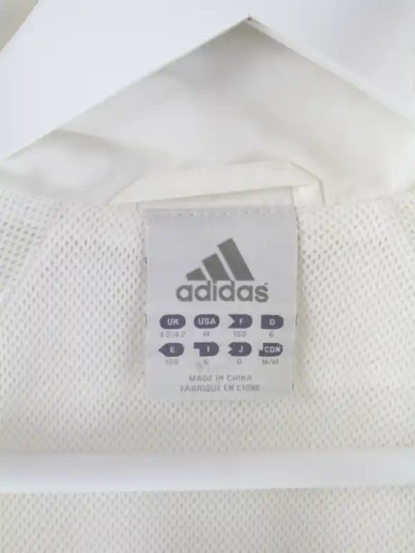 Adidas Trainingsjacke Weiß M – Etikett