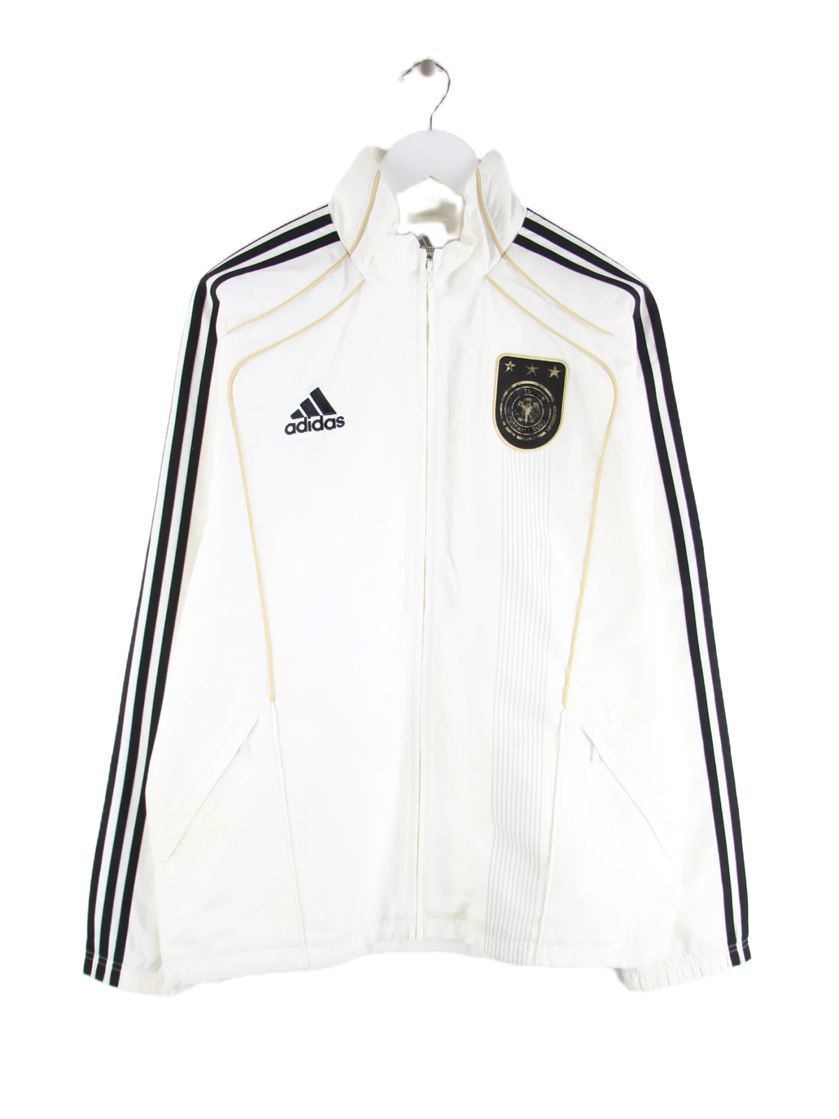 Adidas Trainingsjacke Weiß M – Vorderseite