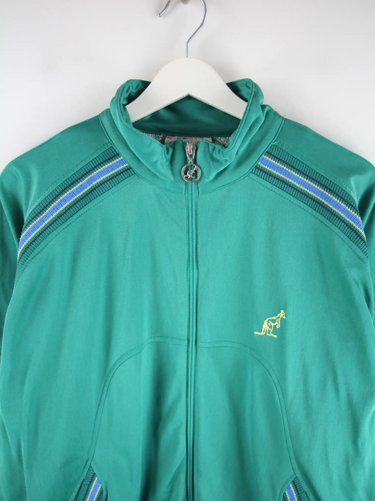 Australian Trainingsjacke Grün L – Detailansicht Vorderseite