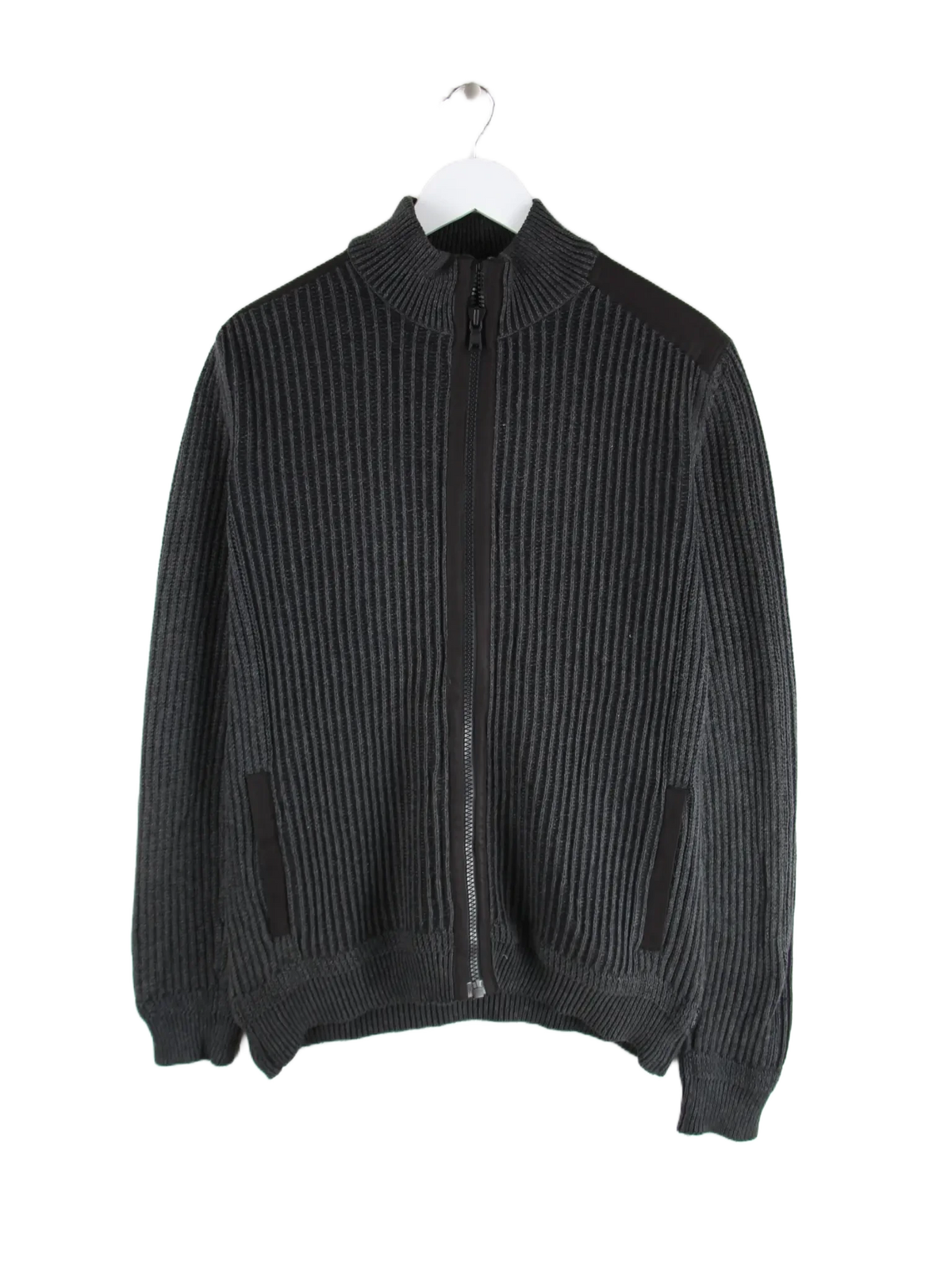 Calvin Klein Strickjacke Grau L – Vorderseite