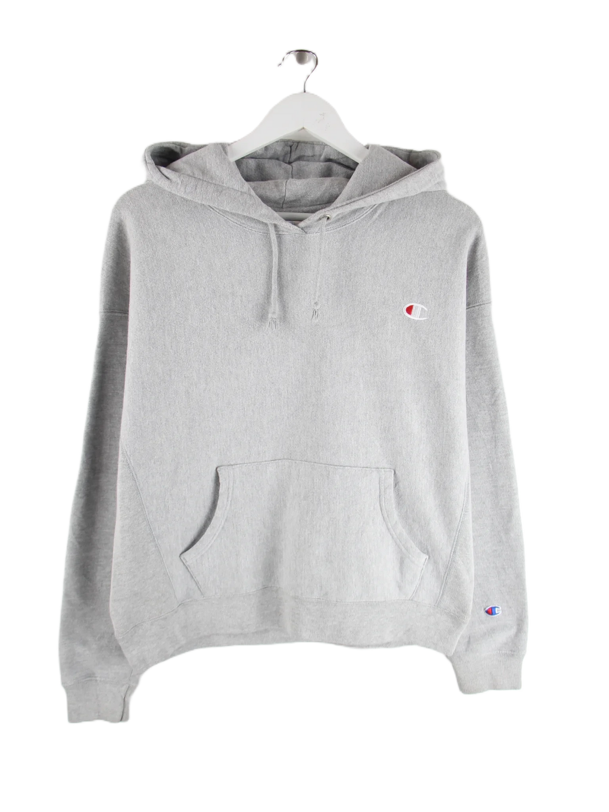 Champion Hoodie Grau L – Vorderseite
