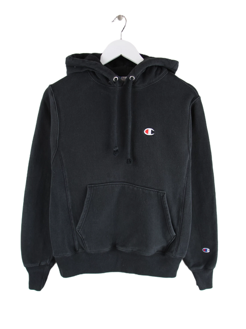 Champion Hoodie Schwarz S – Vorderseite