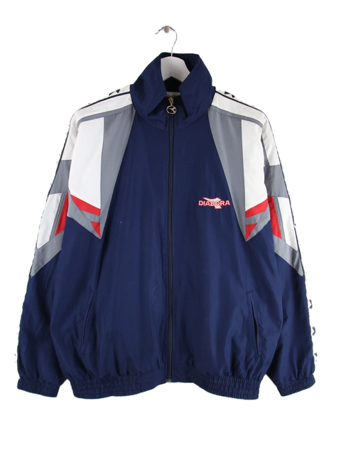 Diadora Trainingsjacke Blau M – Vorderseite