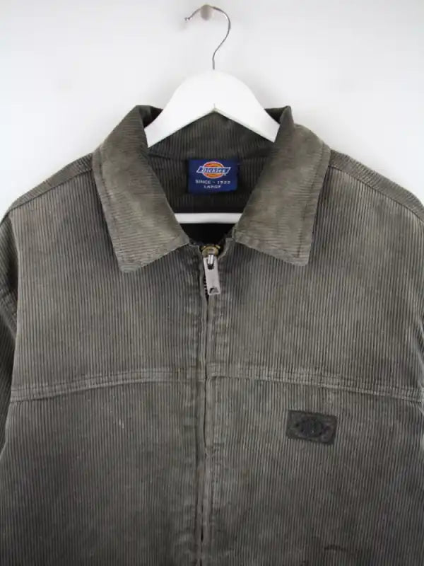 Dickies Leichte Jacke Grau L – Detailansicht Vorderseite