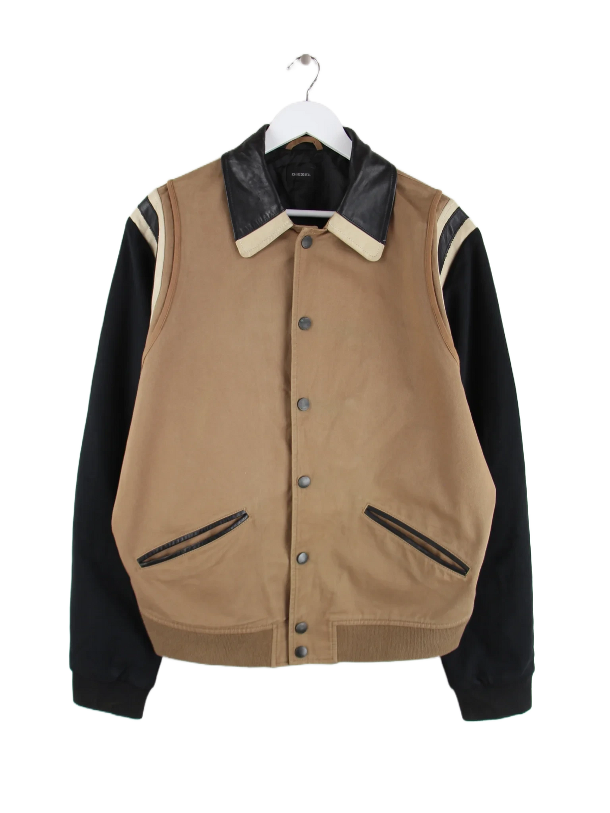 Diesel Jeansjacke Braun XL – Vorderseite