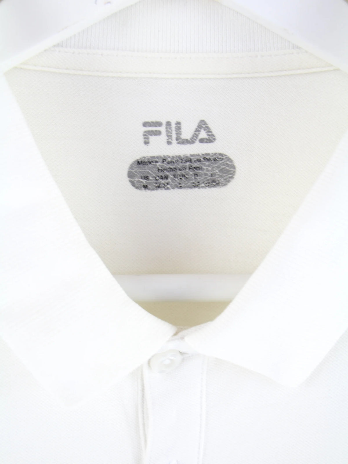 Fila Polo Weiß M – Etikett