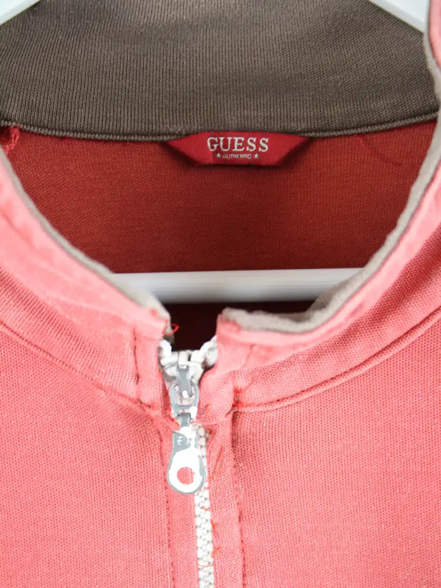 Guess Sweatjacke Rot L – Etikett