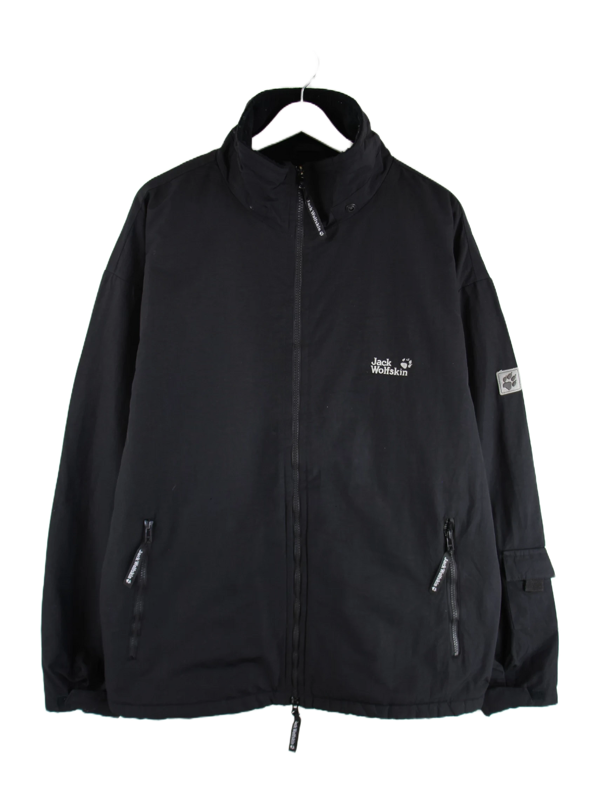 Jack Wolfskin Jacke Schwarz XL – Vorderseite