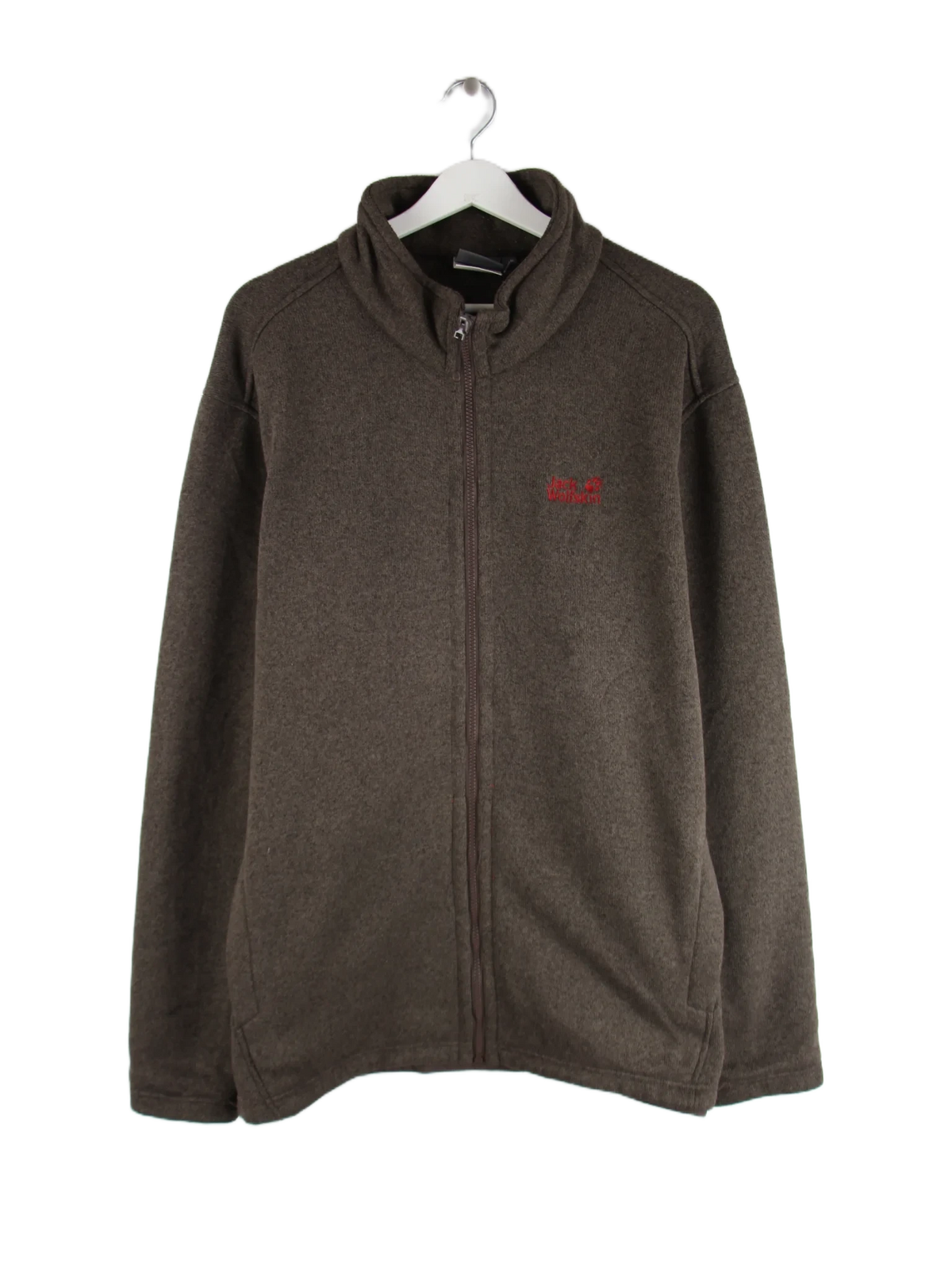 Jack Wolfskin Leichte Jacke Braun 3XL – Vorderseite