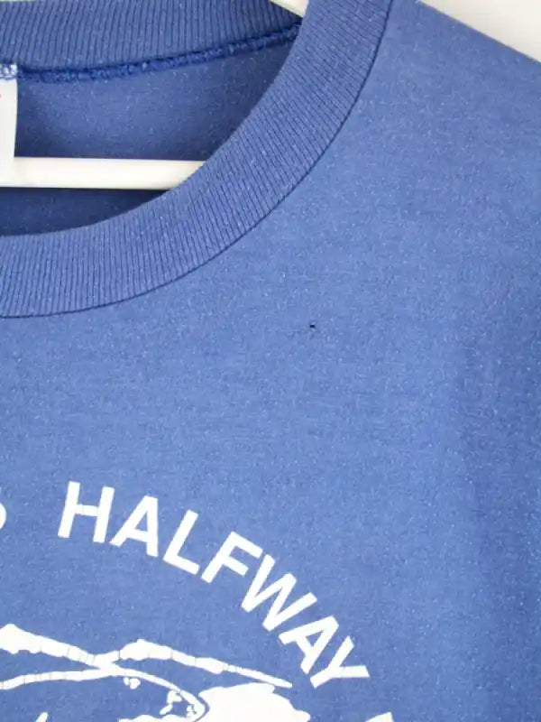 Jerzees T-Shirt Blau L – Detailbild 1