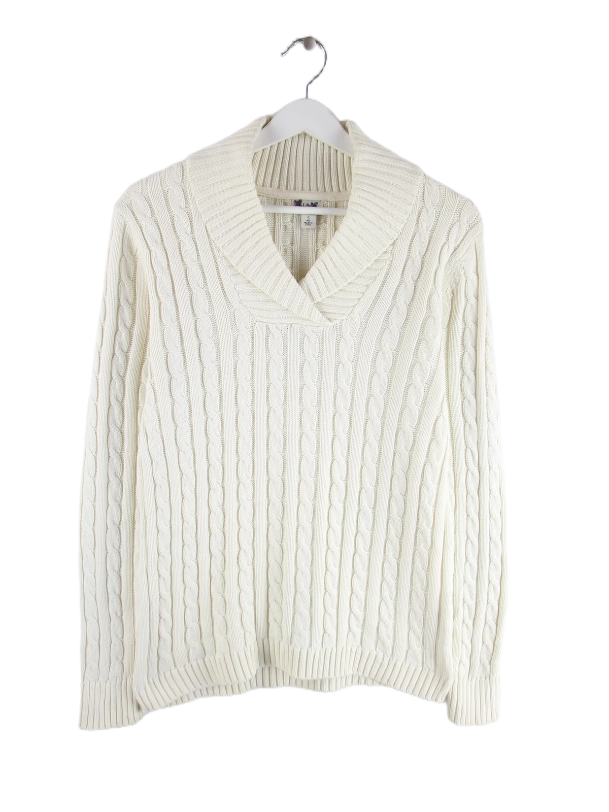 L.L. Bean Pullover Beige S – Vorderseite