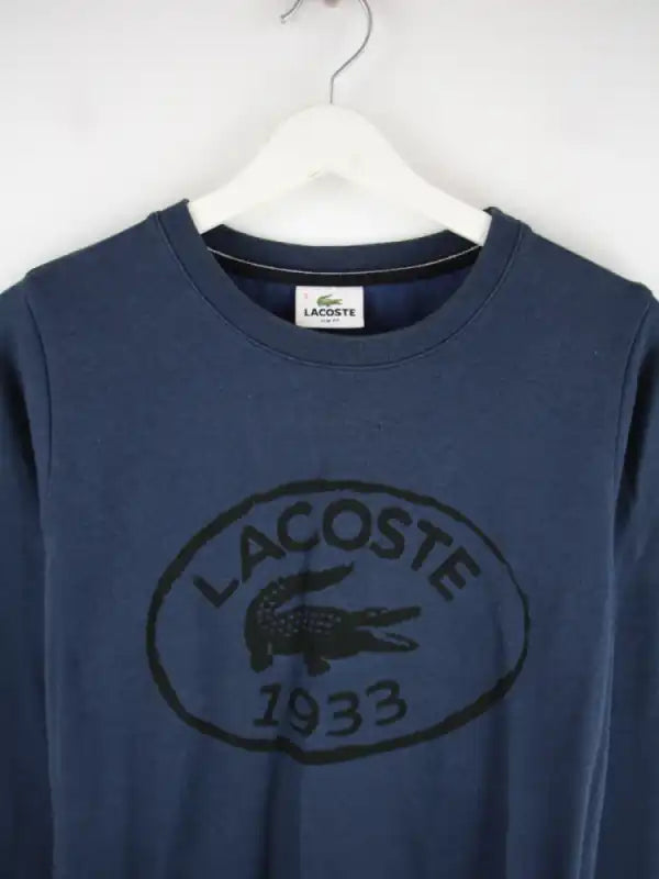 Lacoste Sweater Blau XL – Detailansicht Vorderseite