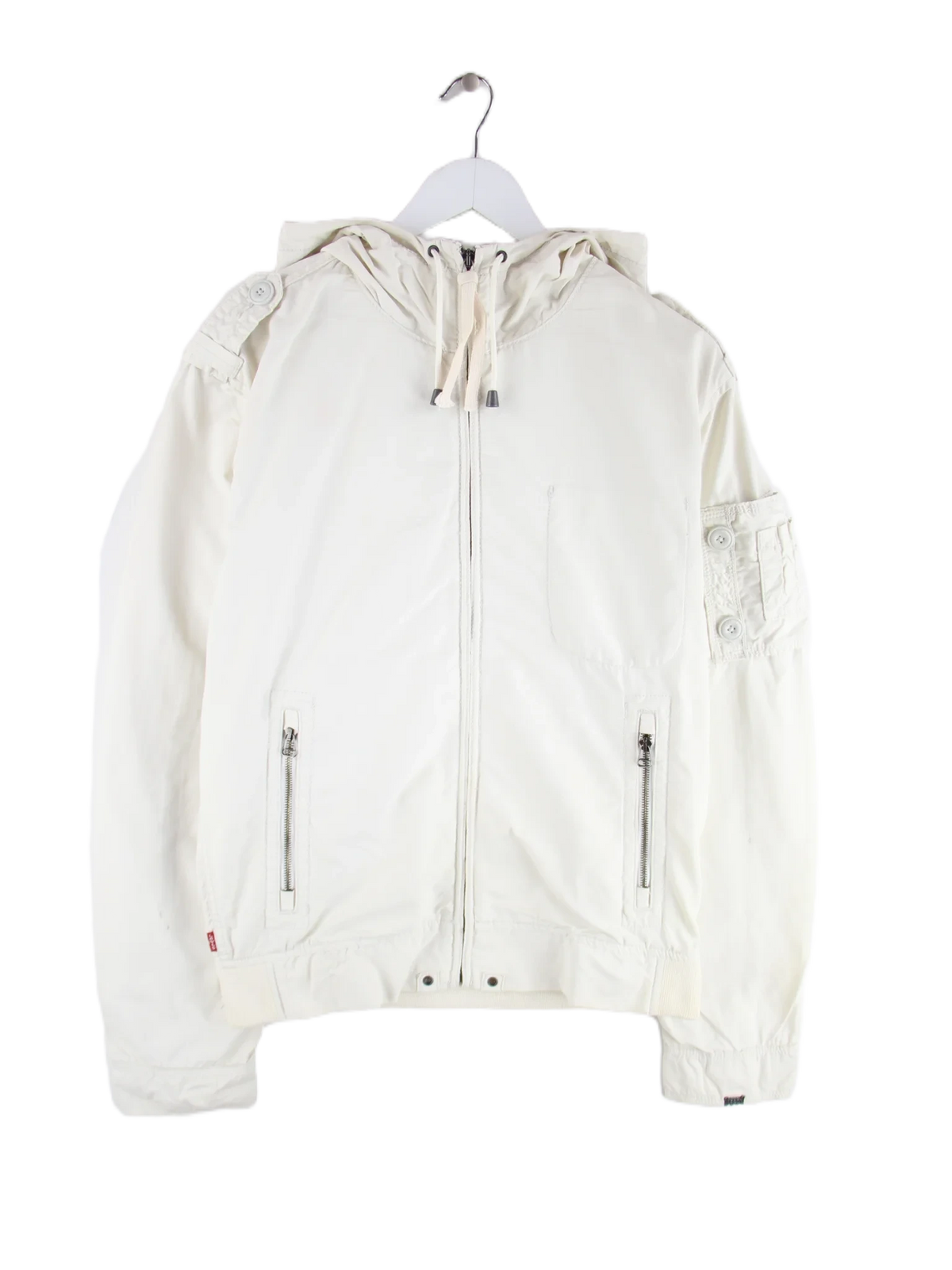Levi's Leichte Jacke Weiß M – Vorderseite