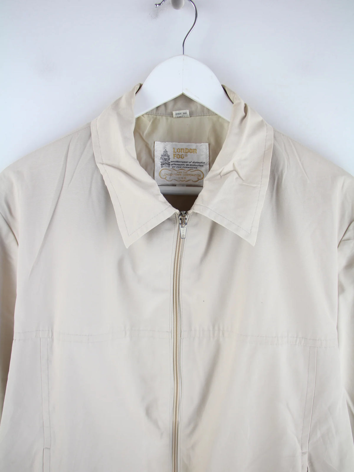 London Fog Leichte Jacke Beige M – Etikett