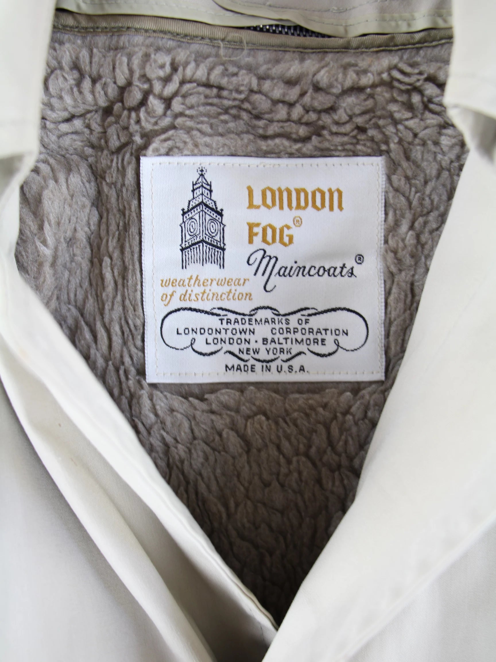 London Fog Mantel Beige S – Detailbild 3