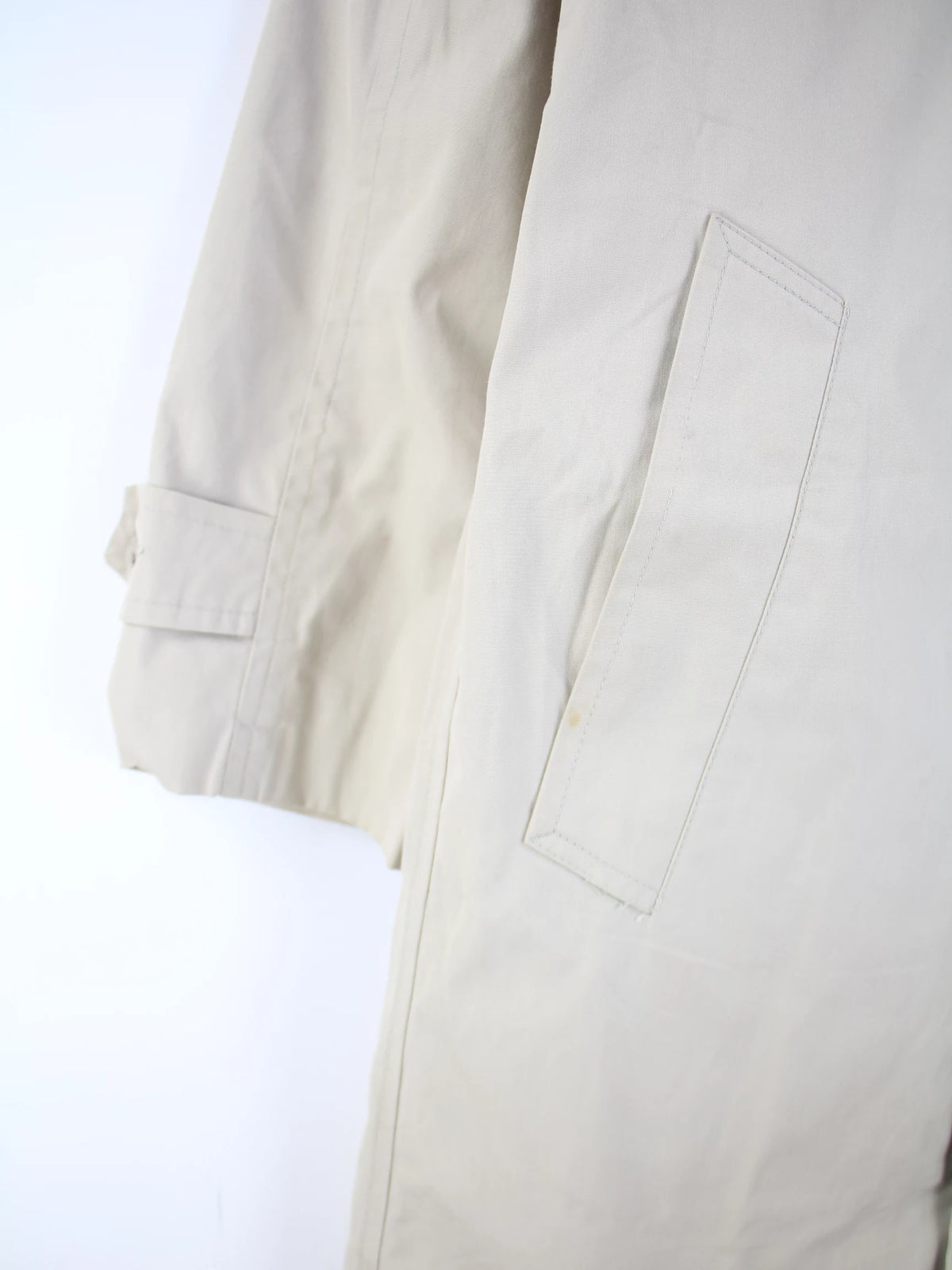 London Fog Mantel Beige S – Etikett