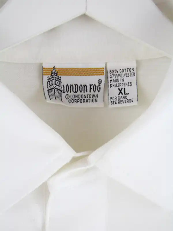 London Fog Polo Weiß XL – Etikett
