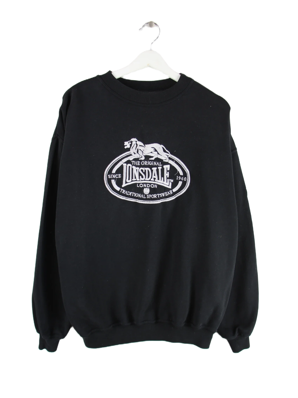 Lonsdale Sweater Schwarz L – Vorderseite