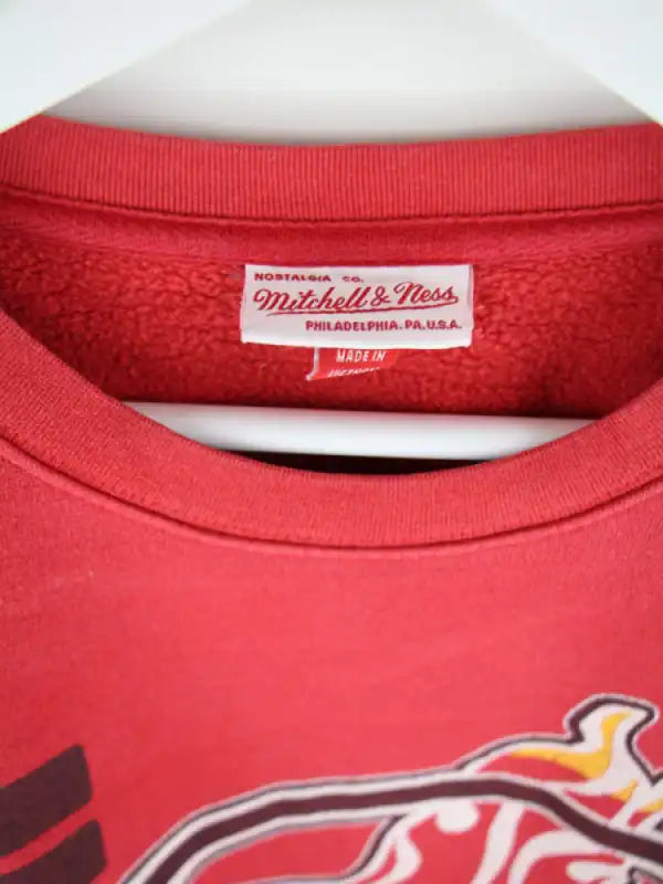 Mitchell & Ness Sweater Rot L – Detailbild 1