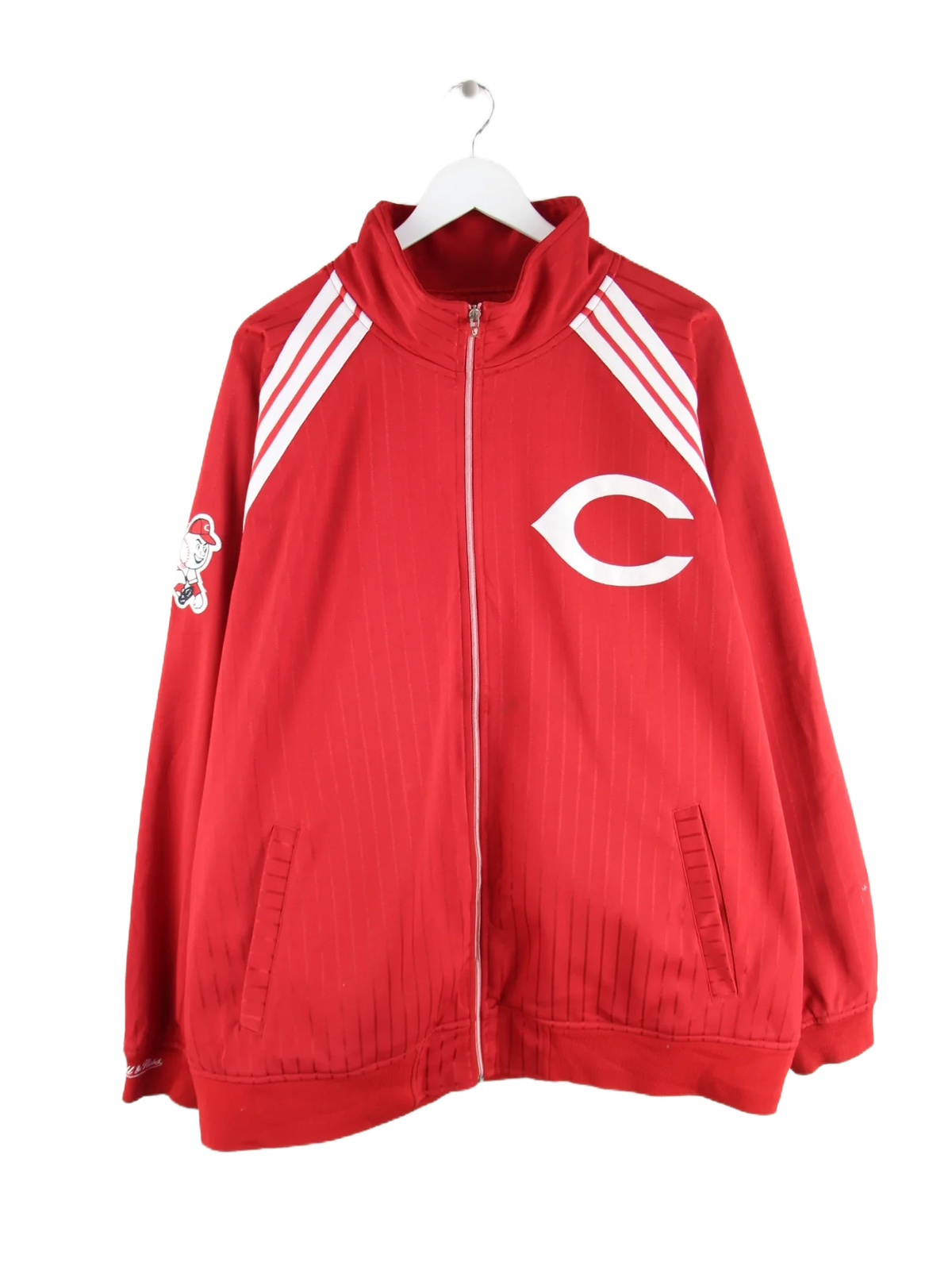 Mitchell & Ness Trainingsjacke Rot 3XL – Vorderseite
