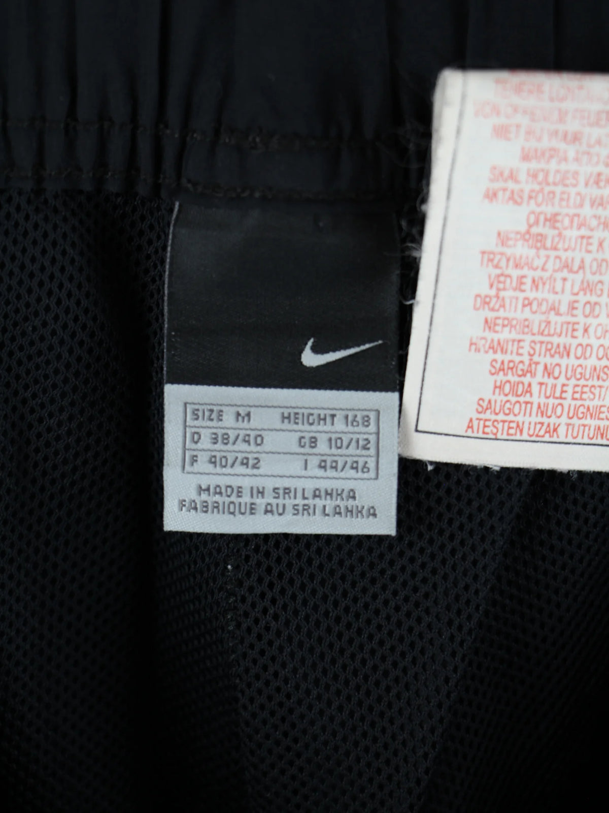Nike Track Pants Schwarz M – Etikett