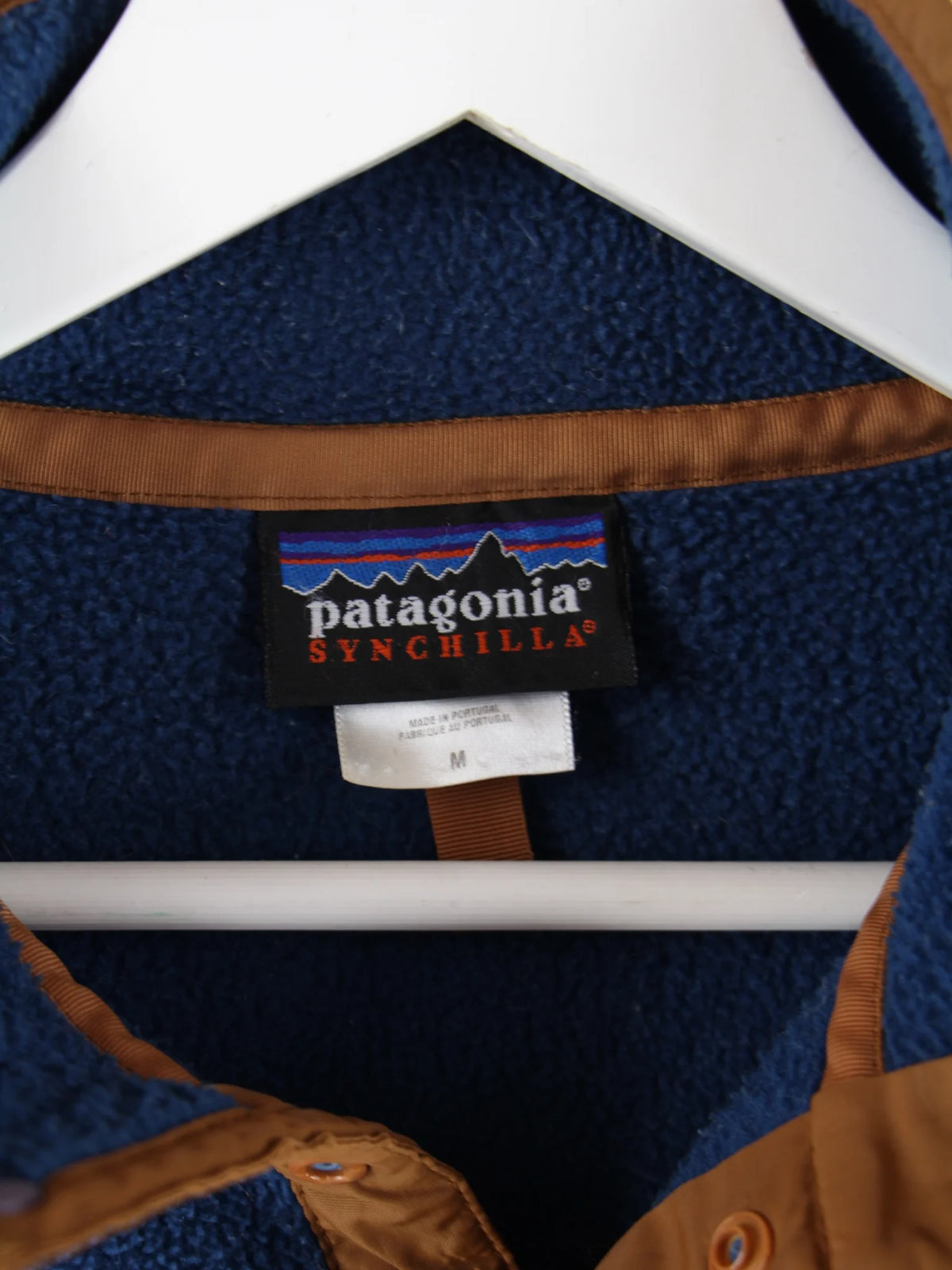 Patagonia Sweater Blau M – Etikett
