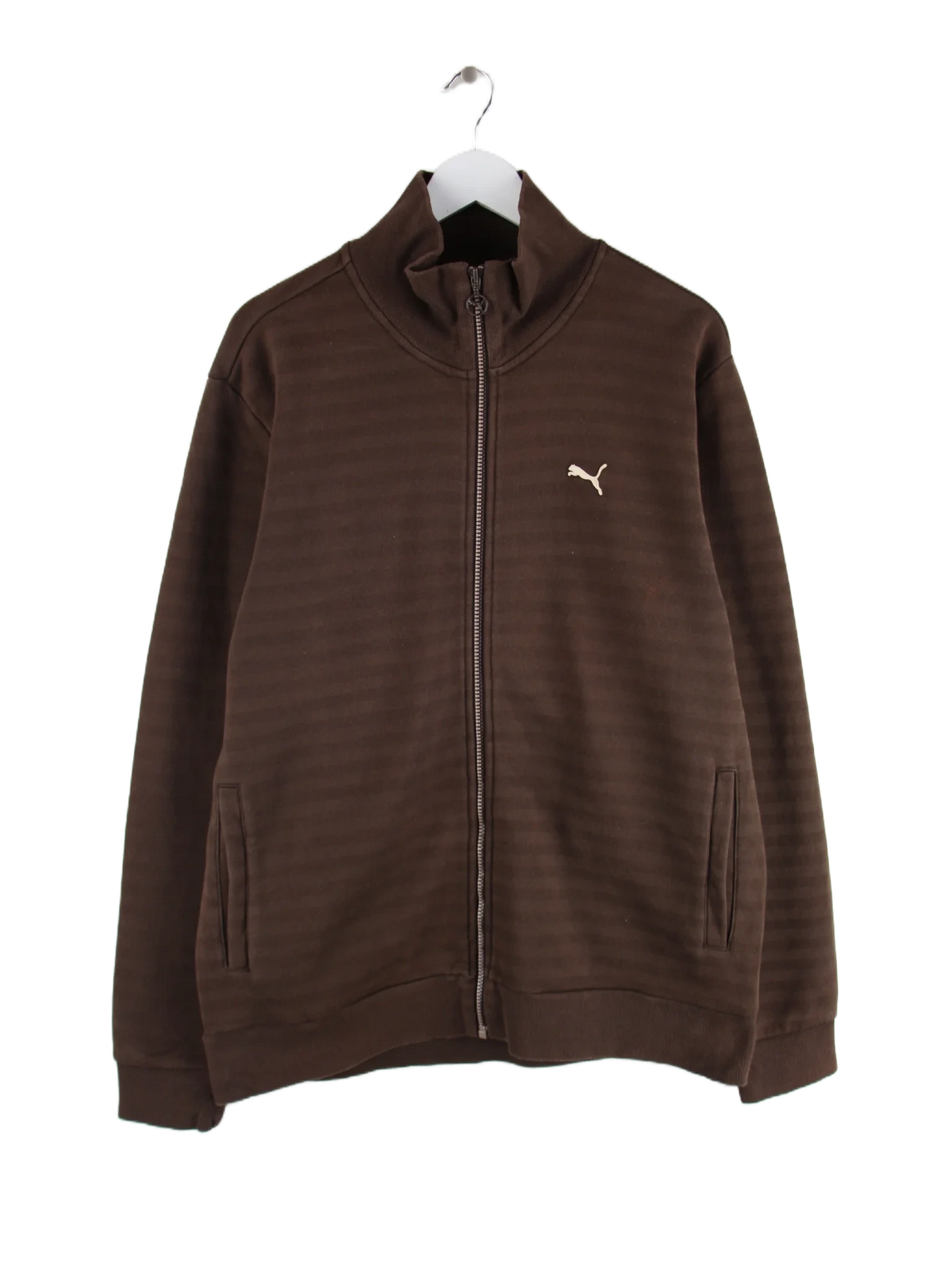 Puma Sweatjacke Braun L – Vorderseite