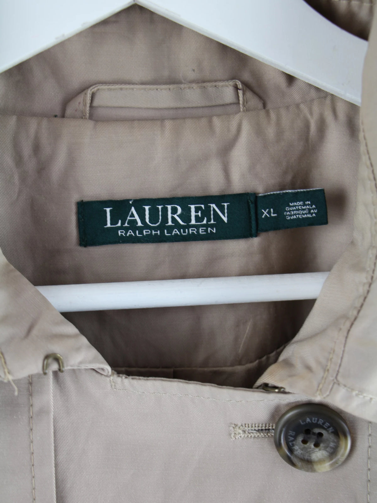 Ralph Lauren Mantel Beige XL – Etikett