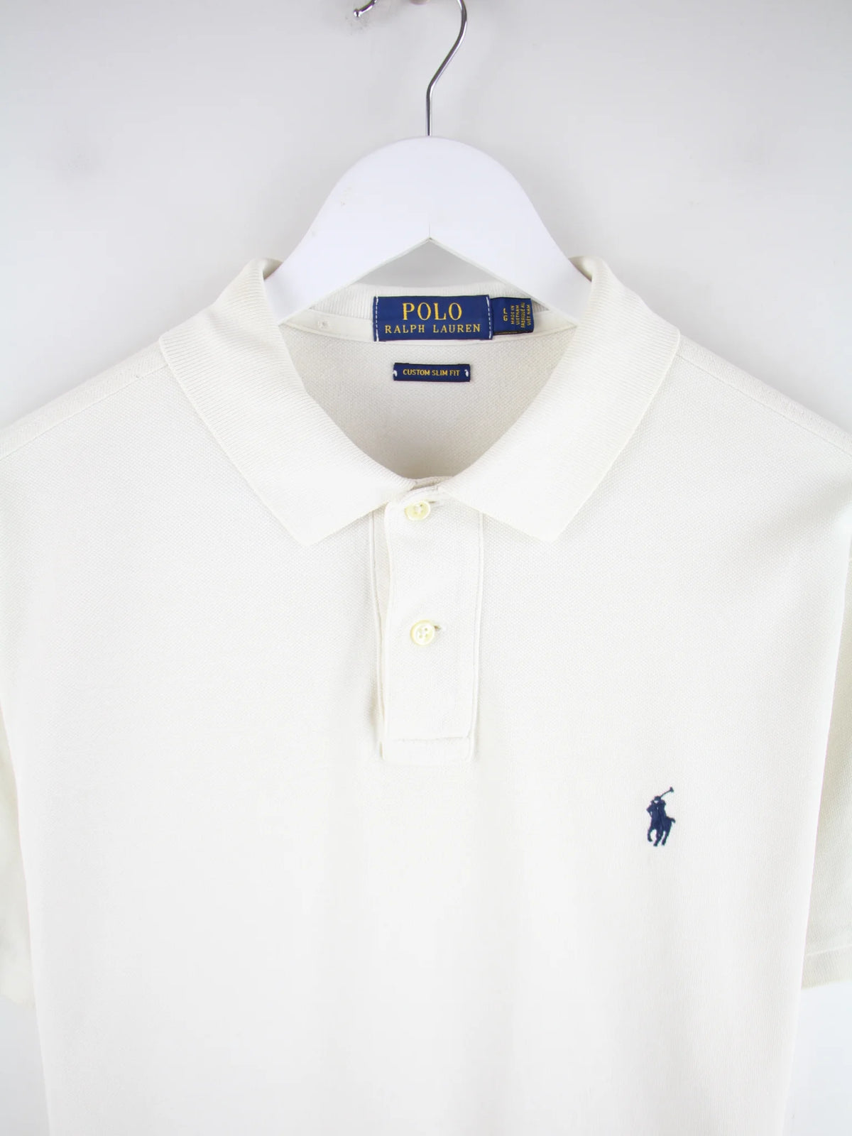 Ralph Lauren Polo Weiß L – Etikett