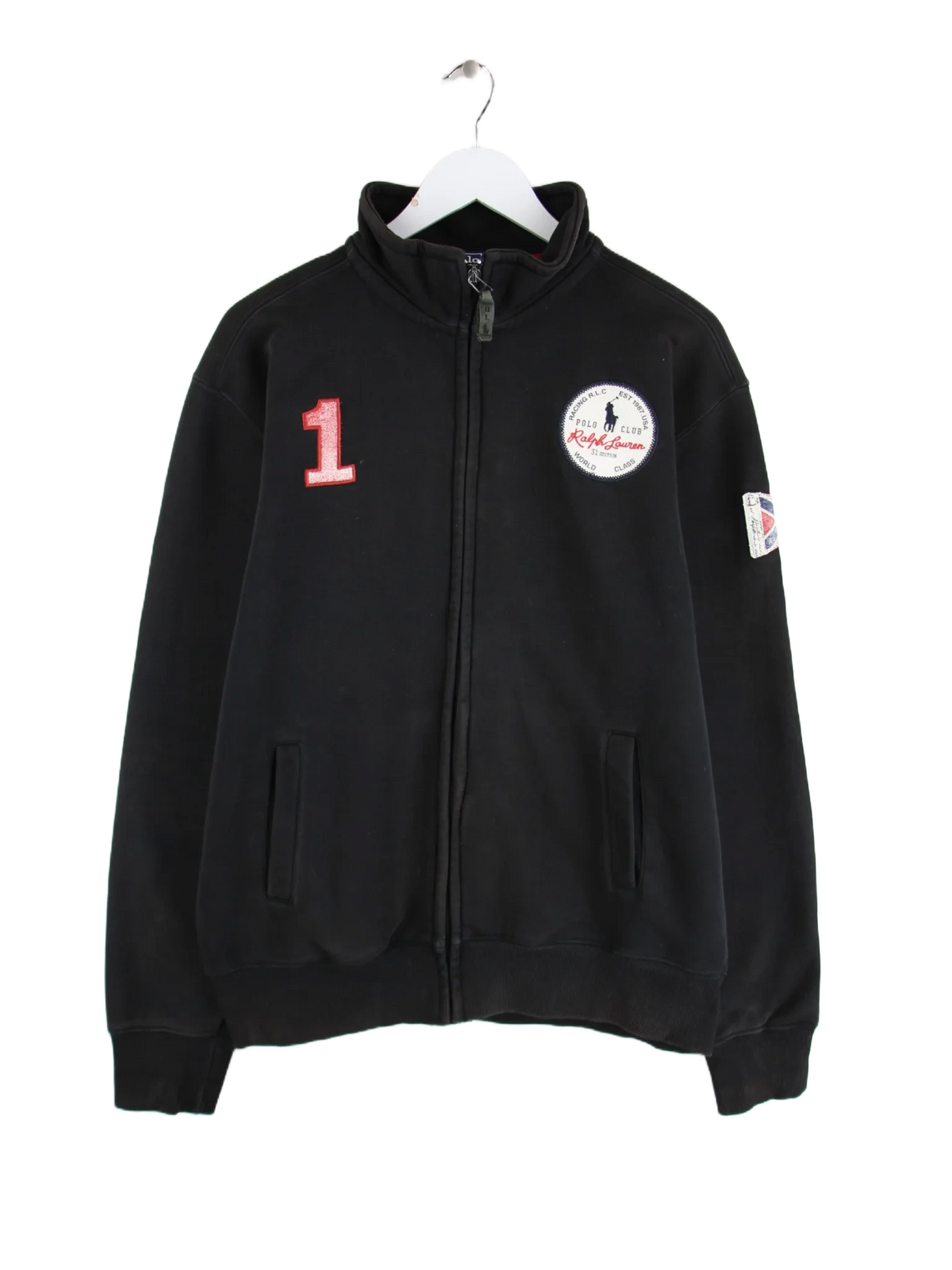Ralph Lauren Sweatjacke Schwarz XXL – Vorderseite