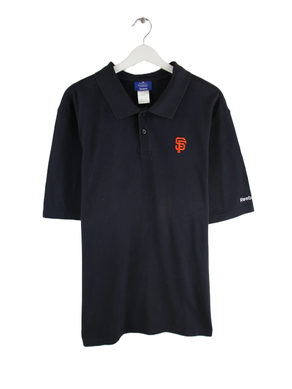 Reebok Polo Schwarz M – Vorderseite