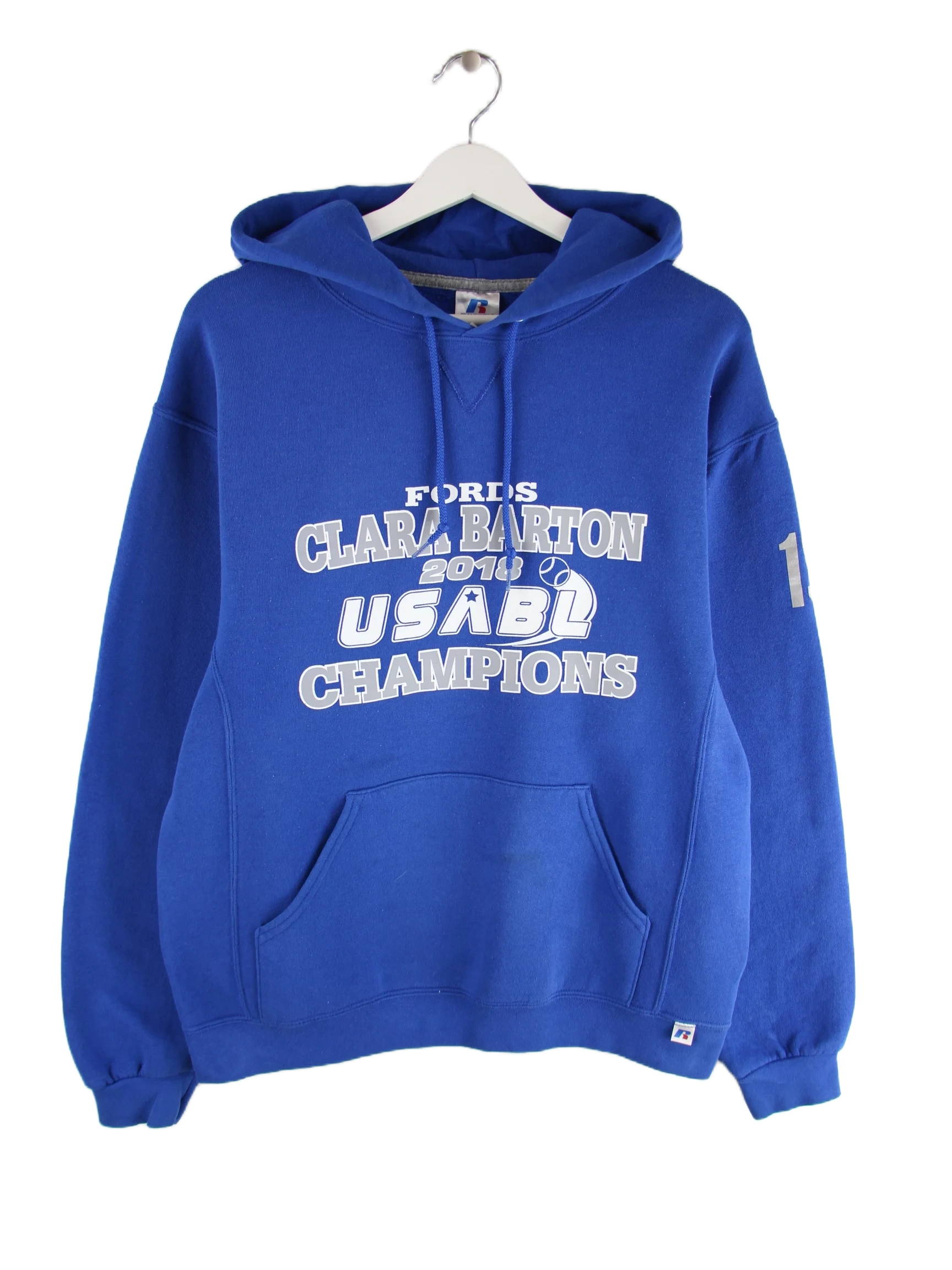 Russell Athletic Hoodie Blau M – Vorderseite