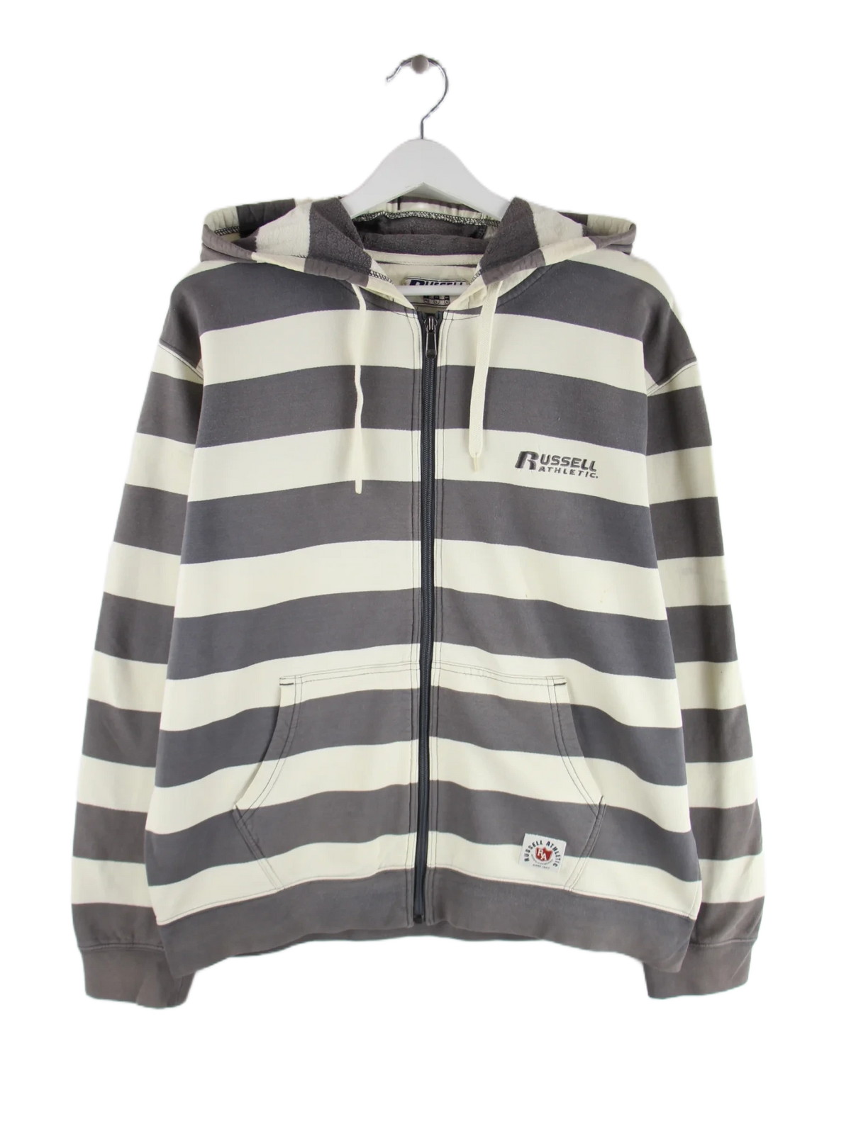 Russell Athletic Hoodie Grau L – Vorderseite