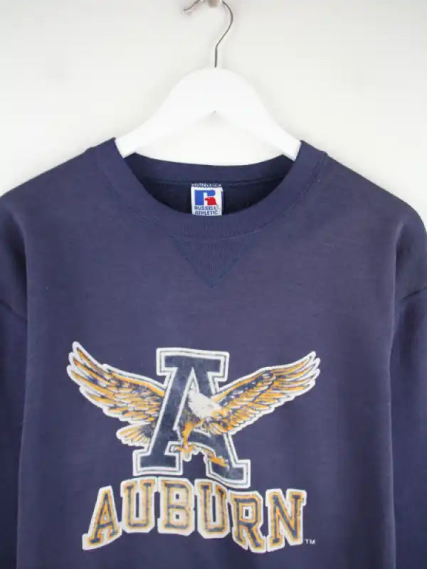 Russell Athletic Sweater Blau L – Detailansicht Vorderseite