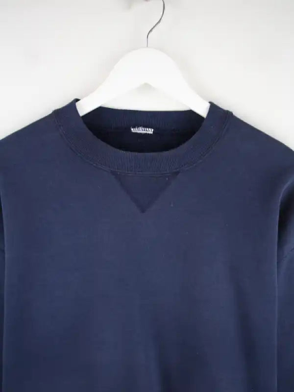 Russell Athletic Sweater Blau L – Detailansicht Vorderseite