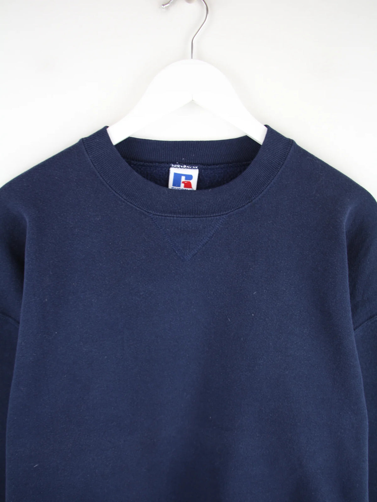 Russell Athletic Sweater Blau XL – Detailansicht Vorderseite
