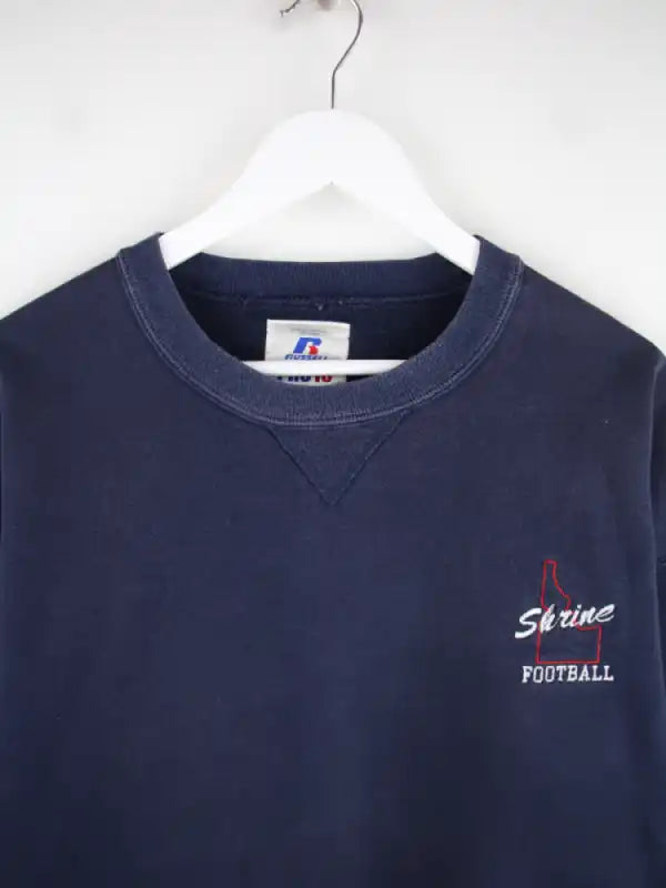 Russell Athletic Sweater Blau XL – Detailansicht Vorderseite
