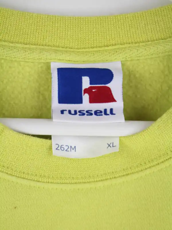 Russell Athletic Sweater Grün XL – Etikett