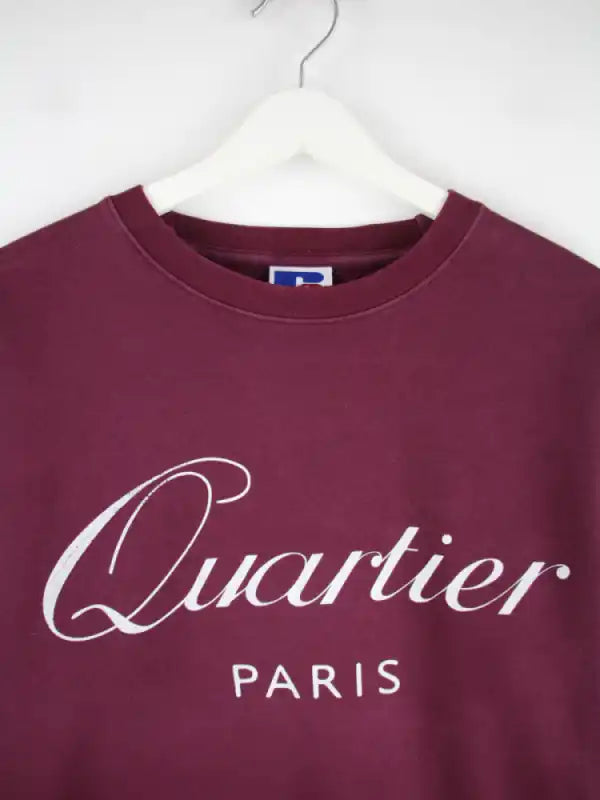 Russell Athletic Sweater Rot M – Detailansicht Vorderseite