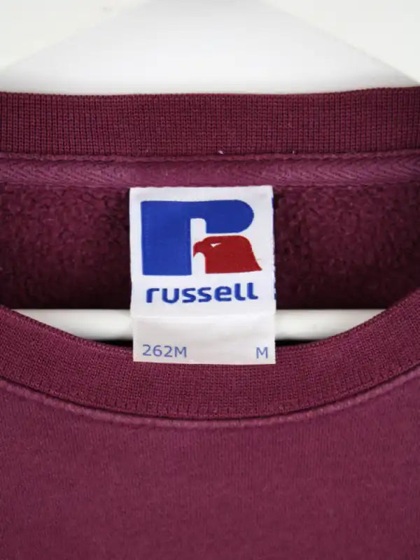 Russell Athletic Sweater Rot M – Etikett