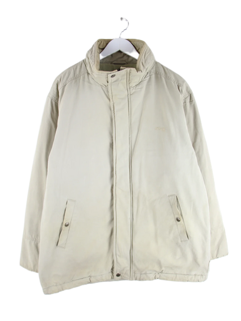 Schott Jacke Beige M – Vorderseite
