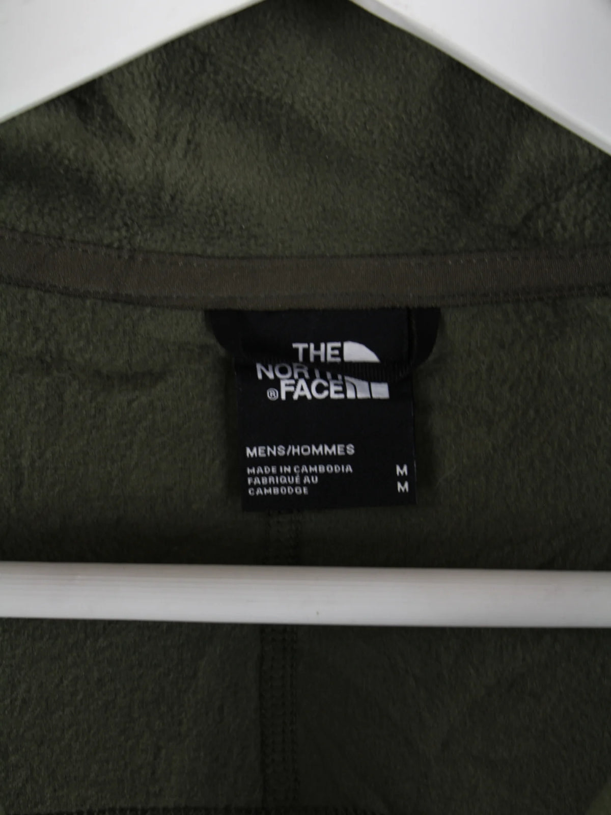 The North Face Fleece Grün M – Etikett