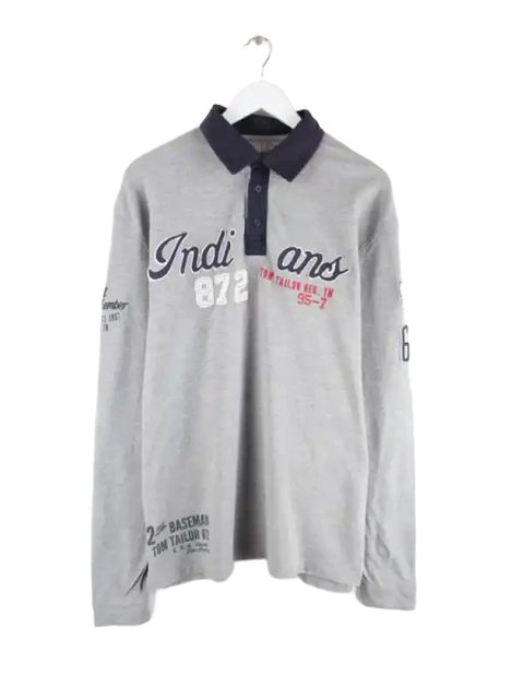 Tom Tailor Polo Grau XL – Vorderseite